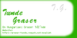 tunde graser business card